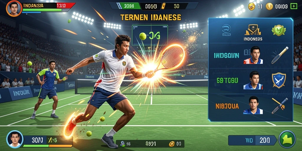 Tangkapan layar dari salah satu level menantang yang seru.