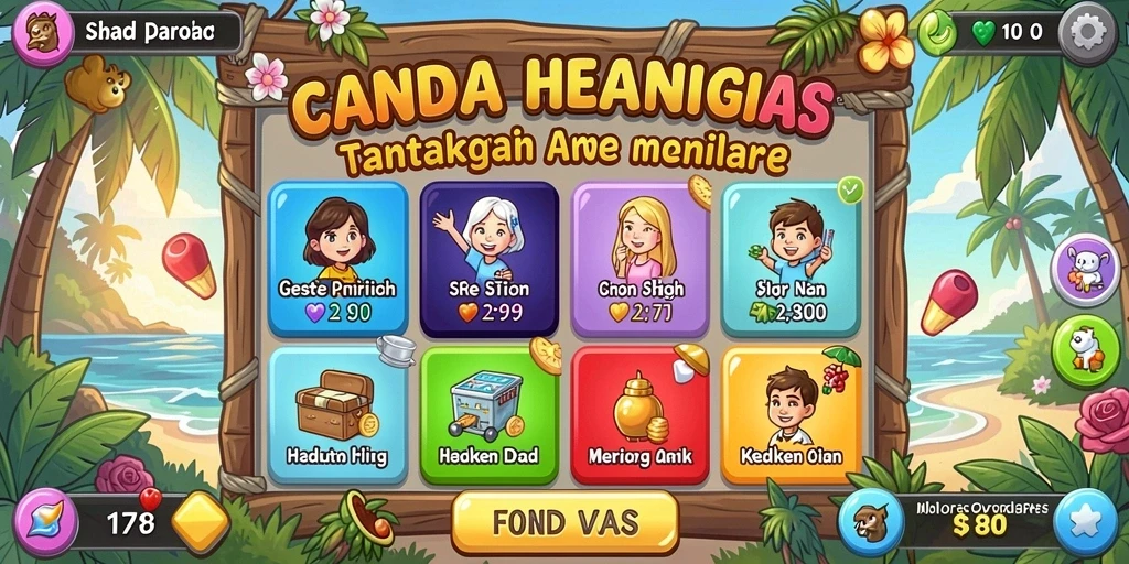 Fitur level yang menantang dan mengasyikkan.