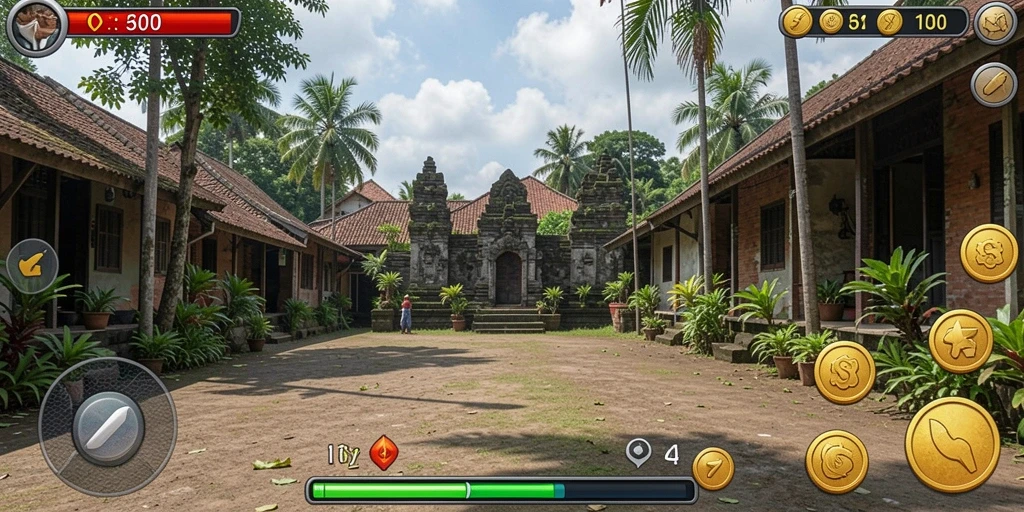 Fitur multiplayer yang memungkinkan bermain bersama teman.